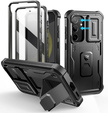 Husă blindată pentru Samsung Galaxy S24, Dexnor Full Body (Two Frames), negru