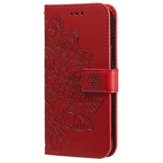 Cu clapetă pentru Xiaomi Redmi Note 13 Pro 5G, Mandala, roșu