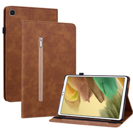 Husa pentru Samsung Galaxy Tab A7 Lite, Wallet Pen Slot, maro