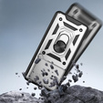 Husă blindată pentru Xiaomi Poco F7 Ultra, CamShield Slide, de argint