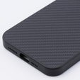 Husă pentru iPhone 15 Pro Max, Aramid Fiber Cover, negru