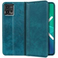 Huse pentru Motorola Moto G72 4G, Wallet Litchi Leather, verde