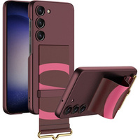 Huse pentru Samsung Galaxy S23 Plus, GKK Strap Case, maroon