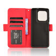 Cu clapetă pentru Motorola Edge 50 Ultra, Card Slot, roșu