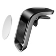 Suport magnetic pentru telefon auto ERBORD pentru grila de aerisire, negru carbon