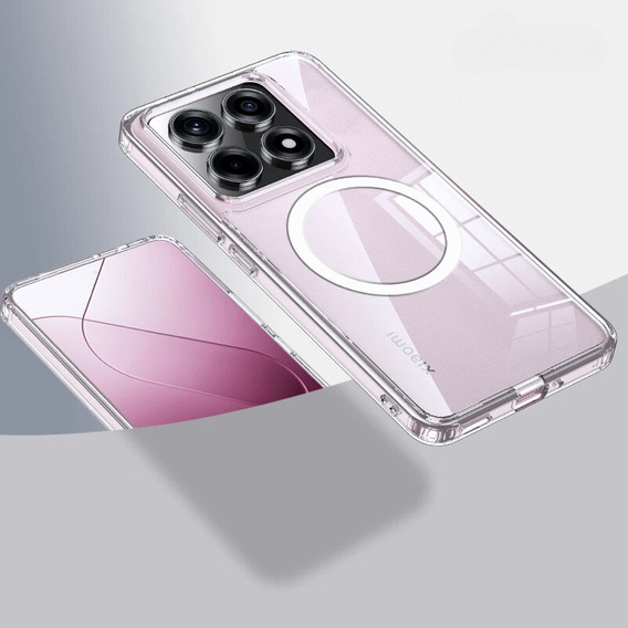 Husă pentru Xiaomi 14T, Fusion Hybrid Case, pentru MagSafe, transparentă