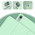 Carcasă pentru iPad 10.9 2022 10 Gen, Smart Pencil, cu suport pentru stylus, verde