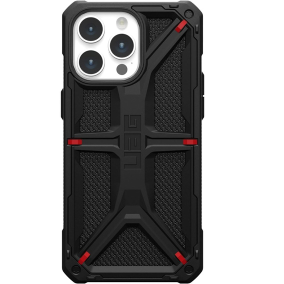 Carcasă Urban Armor Gear pentru iPhone 15 Pro Max, Monarch, Kevlar negru