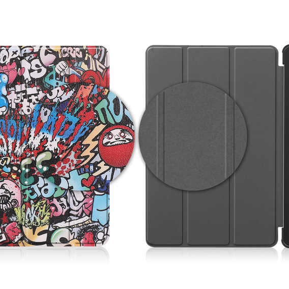 Husă pentru Lenovo Tab M8 Gen 4 TB-300FU, Smartcase, graffiti
