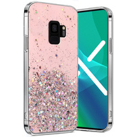 Huse pentru Samsung Galaxy S9, Glittery, roz