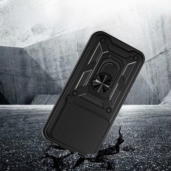 Husă blindată pentru Honor 400 5G, CamShield Slide, negru