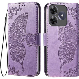 Cu clapetă pentru Realme C61, Butterfly, violet