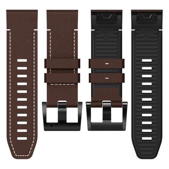 Curea din piele Quickfit pentru Garmin Fenix 5/6/6 PRO/7 Forerunner 965/955/945