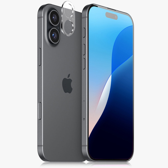 Sticlă temperată pentru camera foto pentru iPhone 16 / 16 Plus, transparentă