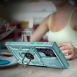 Husă blindată pentru Samsung Galaxy S23 Ultra, CamShield Slide, verde