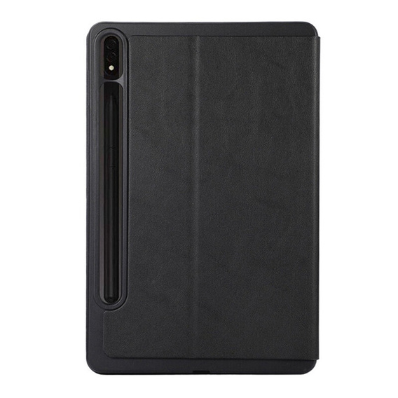 Husă pentru Samsung Galaxy Tab S9 FE+ Plus, Smartcase cu spațiu pentru stylus, negru