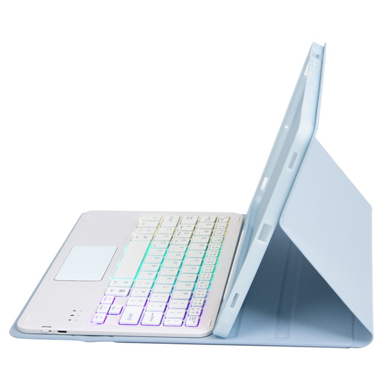 Carcasă + tastatură Samsung Galaxy Tab S9 FE X510 / X516, with touchpad, caz albastru