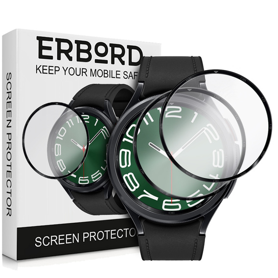 2x ERBORD Hybrid Glass pentru Samsung Galaxy Watch 6 47mm Classic