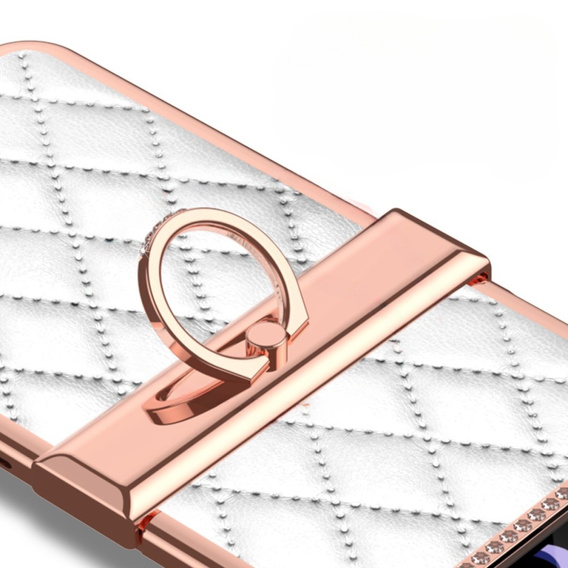 Husă pentru Samsung Galaxy Z Flip 4 5G, Rhombus Grid, Black