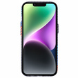 Carcasa pentru iPhone 13, Carbon Fiber MagSafe, albastru închis