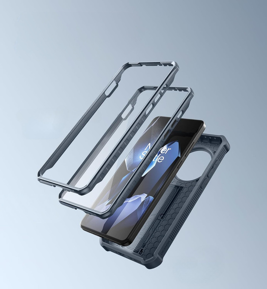 Husă blindată pentru OnePlus 13, Dexnor Full Body (Two Frames), albastru