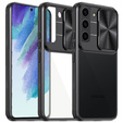 Huse pentru Samsung Galaxy S21 FE, Slide Camera, negru