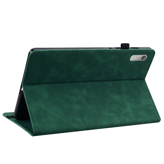 Huse pentru Lenovo Tab P11 Gen 2, Wallet Pen Slot, verde