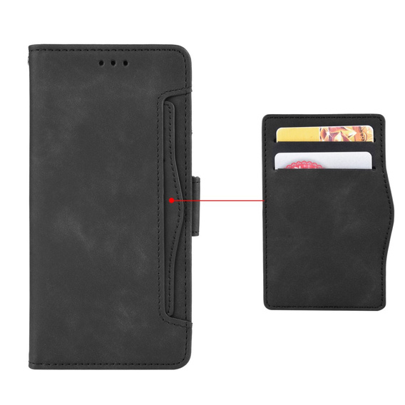 Cu clapetă pentru Honor Magic 6 Lite 5G, Card Slot, negru