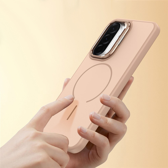 Husă tactilă cu suport MagSafe pentru Samsung Galaxy A57 5G, auriu deșert