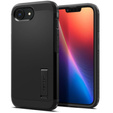 Carcasa Spigen pentru iPhone 16E, Tough Armor Mag MagSafe, negru + 9H Tempered Glass