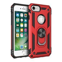 Husă blindată pentru iPhone 6/6S/7/8/SE 2020/SE 2022, Nox Case Ring, roșu