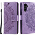 Cu clapetă pentru Samsung Galaxy S23 FE, Mandala, albastru
