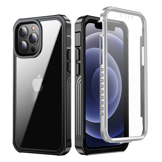 Carcasă pentru iPhone 13 Pro Max, Shockproof, cu folie, albastru