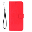 Cu clapetă pentru Xiaomi Redmi Note 12 5G / POCO X5 5G, Crazy Horse Wallet, roșu
