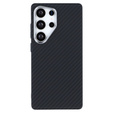 Carcasa pentru Samsung Galaxy S25 Ultra, Carbon Fiber MagSafe, negru