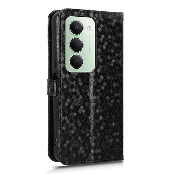 Carcasă Flap pentru Xiaomi Redmi 15 5G / 4G, Wallet Rhombus, negru