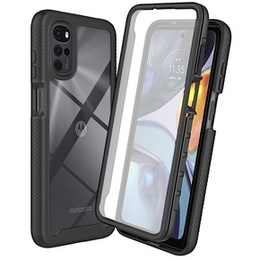 Carcasă pentru Motorola Moto G22, Shockproof, cu folie, albastru