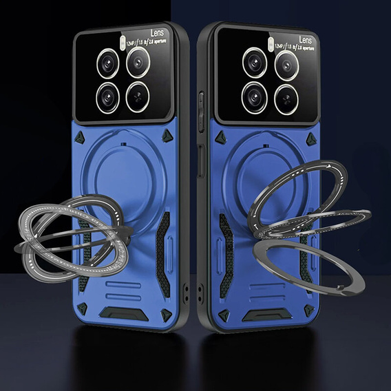 Husă blindată pentru Realme 12 Pro 5G / 12 Pro+ 5G, Magnetic Ring, albastru