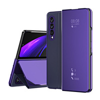 Huse pentru Samsung Galaxy Z Fold3 5G, Clear View, violet