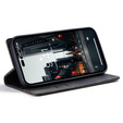 Husa CASEME pentru iPhone 14, Leather Wallet Case, negru