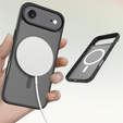 Carcasă Matt pentru iPhone Air, pentru MagSafe, negru translucid
