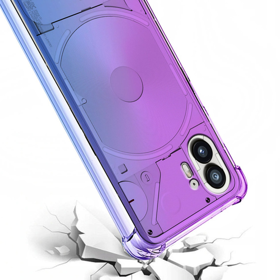 Husa pentru Nothing Phone 2 5G, Gradient Dropproof, Violet / albastru
