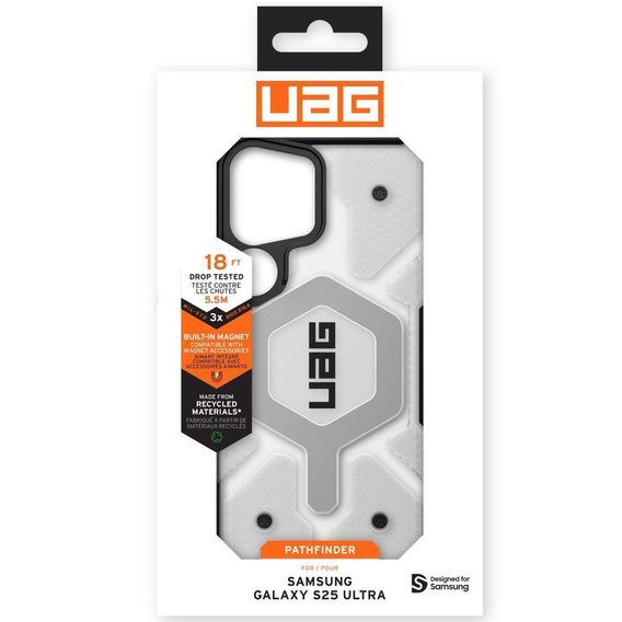 Carcasă Urban Armor Gear pentru Galaxy S25 Ultra, Pathfinder MagSafe, transparentă