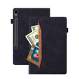 Husă pentru Samsung Galaxy Tab S10 FE+ Plus, Classic, cu spațiu pentru stylus, negru