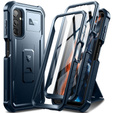 Husă blindată pentru Samsung Galaxy A25 5G, Dexnor Full Body (Two Frames), albastru închis