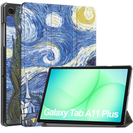 Husă inteligentă cu imprimeu pentru Samsung Galaxy Tab A11+/A9+