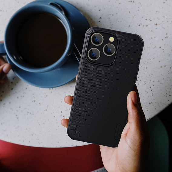 Carcasă NILLKIN pentru iPhone 14 Pro Max, Super Frosted Shield Case, negru