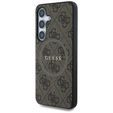 GUESS Huse pentru Samsung Galaxy S25, 4G Ring Classic Logo, maro