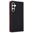 Cu clapetă pentru Samsung Galaxy A25 5G, Litchi Skin Grain, negru