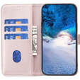 Cu clapetă pentru Samsung Galaxy A55 5G,BINFEN Wallet, roz